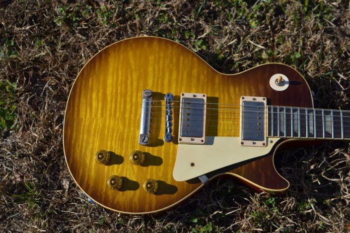 electric, guitar, faded, dirty, iced, tea, honey, caramel, brown, bourbon, burst, sunburst, gibson, les paul, jr, special, model, historic, makeovers, vintage, refin, makeover, acurate, relic, custom